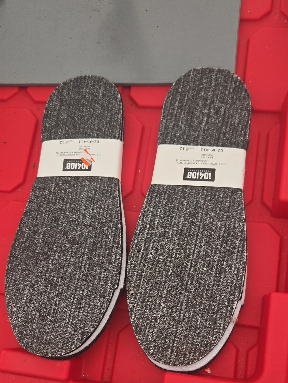 2 Pair Men's Gray Comfort Shoe Insoles - Gray